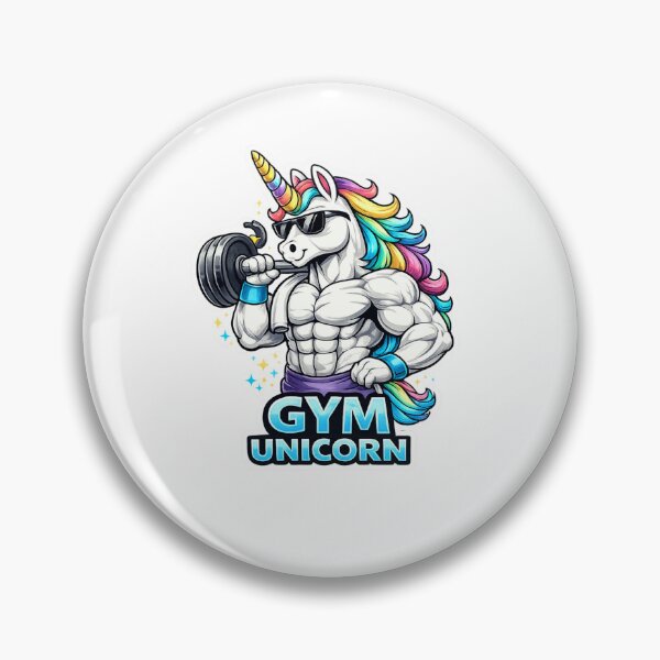 Artikelvorschau, Gym Unicorn – Funny Strong Unicorn Weightlifting Cartoon entworfen und verkauft von UnglaublichGut.
