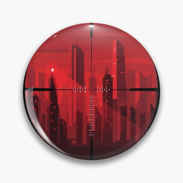Item preview, Cyberpunk Sniper Scope - Neon City Target" designed and sold by Dzblack.
