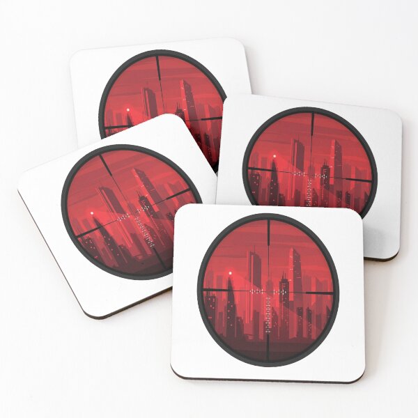 Item preview, Cyberpunk Sniper Scope - Neon City Target" designed and sold by Dzblack.