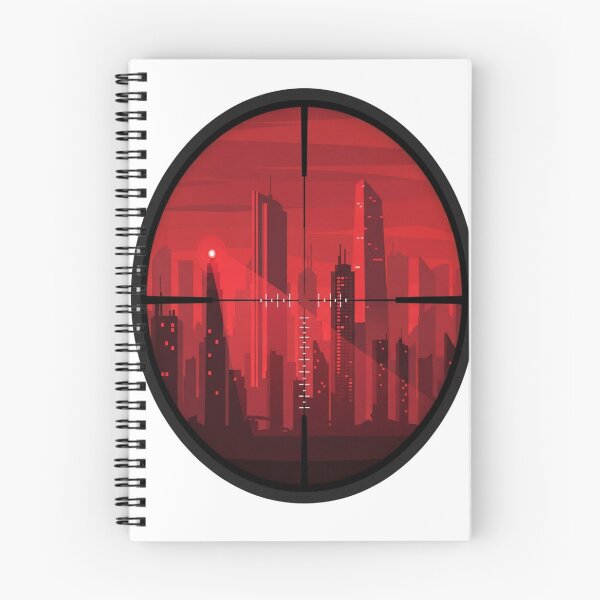 Item preview, Cyberpunk Sniper Scope - Neon City Target" designed and sold by Dzblack.