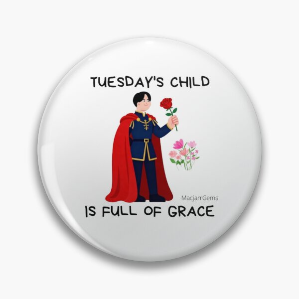 Item preview, Tuesday's Child Is Full Of Grace. designed and sold by MacjarrGems.