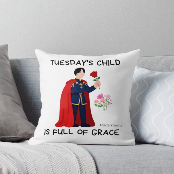 Item preview, Tuesday's Child Is Full Of Grace. designed and sold by MacjarrGems.