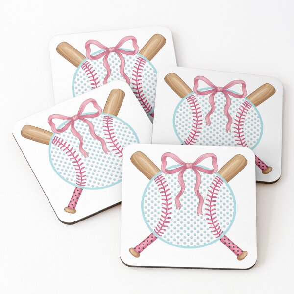 Item preview, Coquette Baseball Bow and Bats designed and sold by M&A Design House.