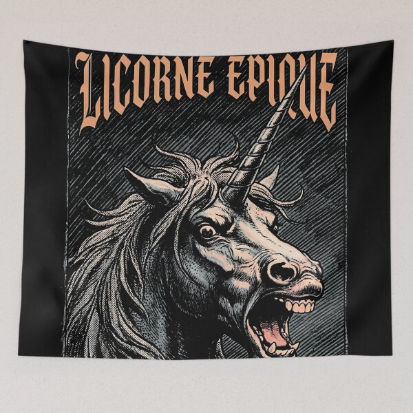 Item preview, Epic Unicorn - Vintage Medieval Poster Dark Humor Fantasy designed and sold by TOTO GUYANA.