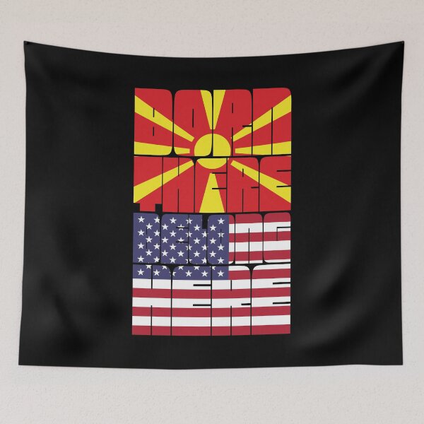 Item preview, Born Macedonia Belong American designed and sold by FlagX.