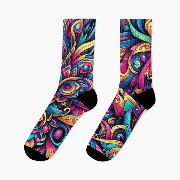 Item preview, Psychedelic Abstract Mask – Vibrant Symmetry Design designed and sold by Dogandesighn.
