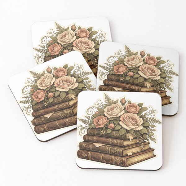 Item preview, Vintage Botanical Books Bouquet Dark Academia Floral designed and sold by Retro Mood Co.