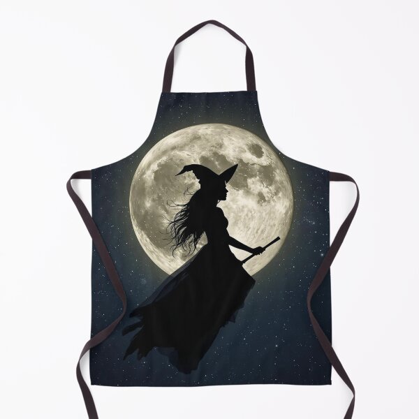 Item preview, Moon witch Flying Under the Full Moon designed and sold by BlondeBalance.