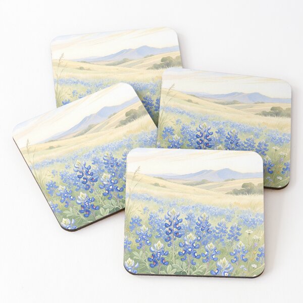 Item preview, Texas Bluebonnet Wildflowers Watercolor | Texas State Flower Botanical Art designed and sold by Debbie Schulte.