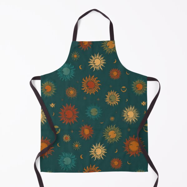 Item preview, Boho Celestial Sun Moon Pattern Teal designed and sold by weirdfishes123.