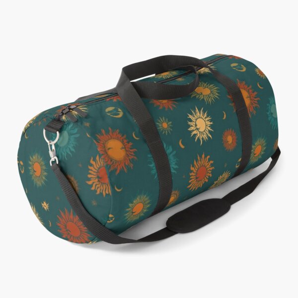 Item preview, Boho Celestial Sun Moon Pattern Teal designed and sold by weirdfishes123.