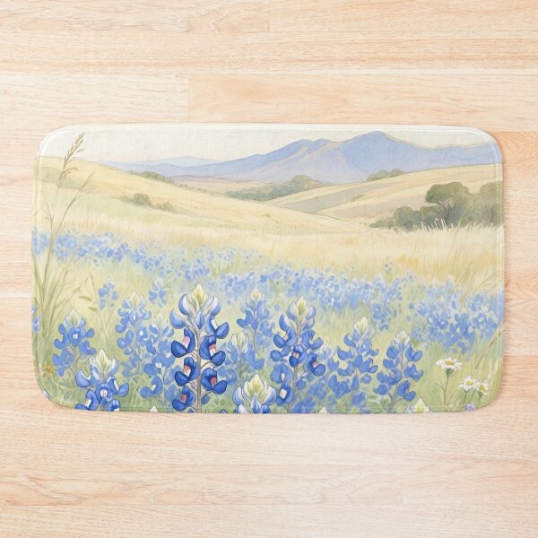 Item preview, Texas Bluebonnet Wildflowers Watercolor | Texas State Flower Botanical Art designed and sold by Debbie Schulte.