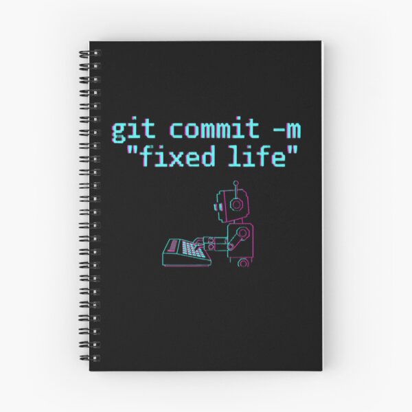 Item preview, git commit -m "vida arreglada" – Robot Programador designed and sold by trend-forge.