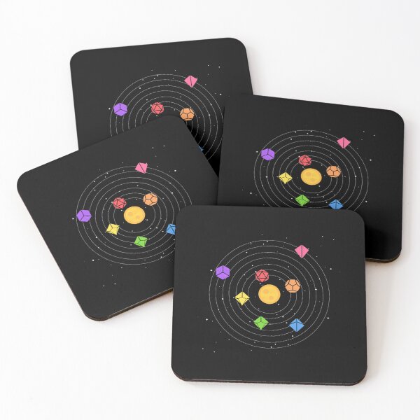 Item preview,  Solar System Polyhedral Dice Set Nerdy Tabletop Rpg Gamer designed and sold by Tetuan.