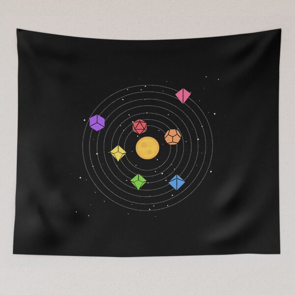 Item preview,  Solar System Polyhedral Dice Set Nerdy Tabletop Rpg Gamer designed and sold by Tetuan.