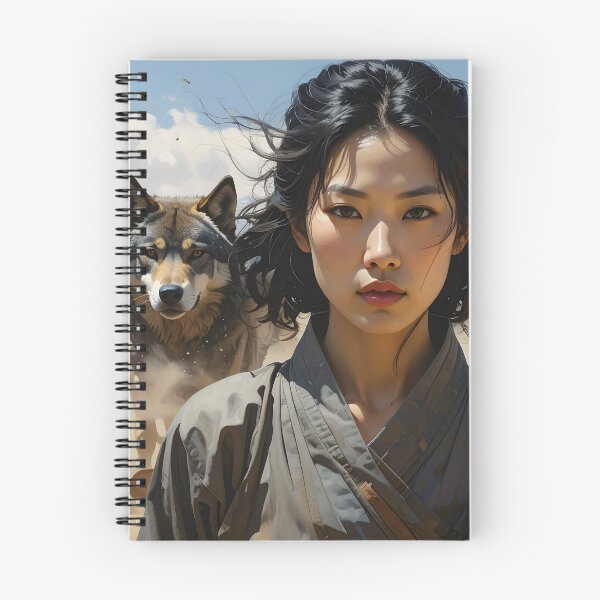 Item preview, Wolf Spirit Warrior — Indomitable Female Force designed and sold by Schoenenwald - Illustrations Uniques et Originales.