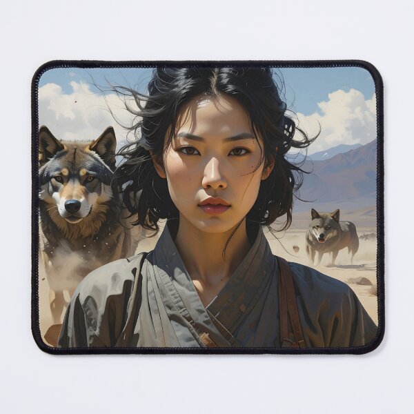 Item preview, Wolf Spirit Warrior — Indomitable Female Force designed and sold by Schoenenwald - Illustrations Uniques et Originales.