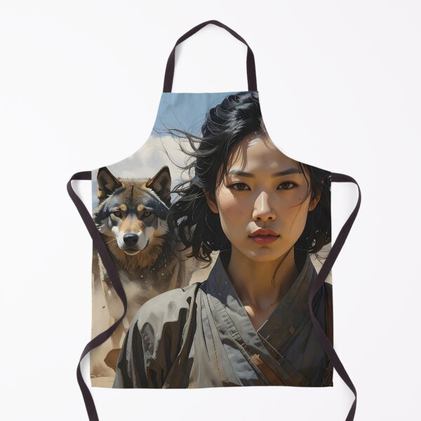 Item preview, Wolf Spirit Warrior — Indomitable Female Force designed and sold by Schoenenwald - Illustrations Uniques et Originales.