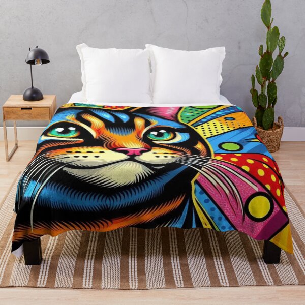 Item preview, Pop Art Cat – Vibrant Retro Feline Design designed and sold by Dogandesighn.