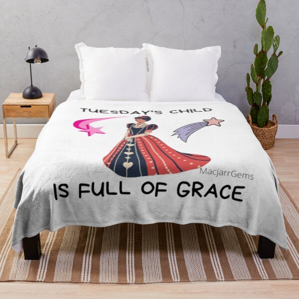 Item preview, Tuesday's Child Is Full Of Grace. designed and sold by MacjarrGems.