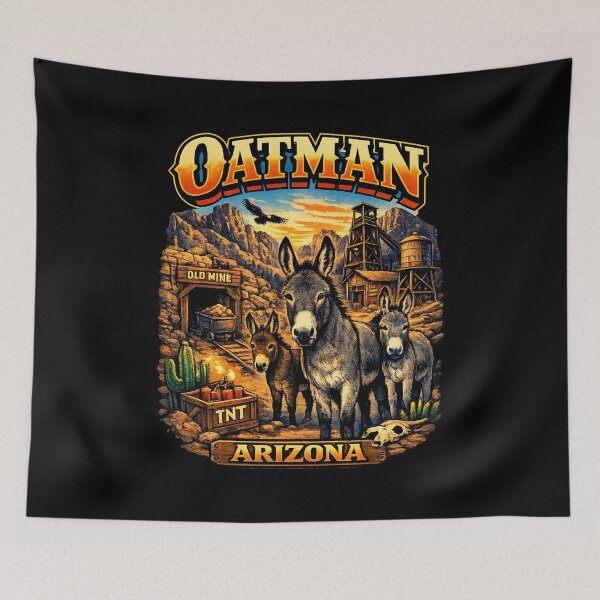 Item preview, Oatman Arizona Retro Graphic designed and sold by MojaveTradePost.
