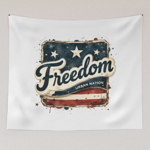 Item preview, Freedom Urban Nation Shirt – Graffiti Patriotic Streetwear designed and sold by relso.