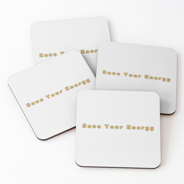Item preview, Save Your Energy Text Yellow Life Stickers Prints Posters Wall Art Magnet Home Coffee Cup Decoration TShirt Stationary Notebook Magnet Hat Kitchen Work School Office Redbubble Shop designed and sold by Saritas Boutique Shop.