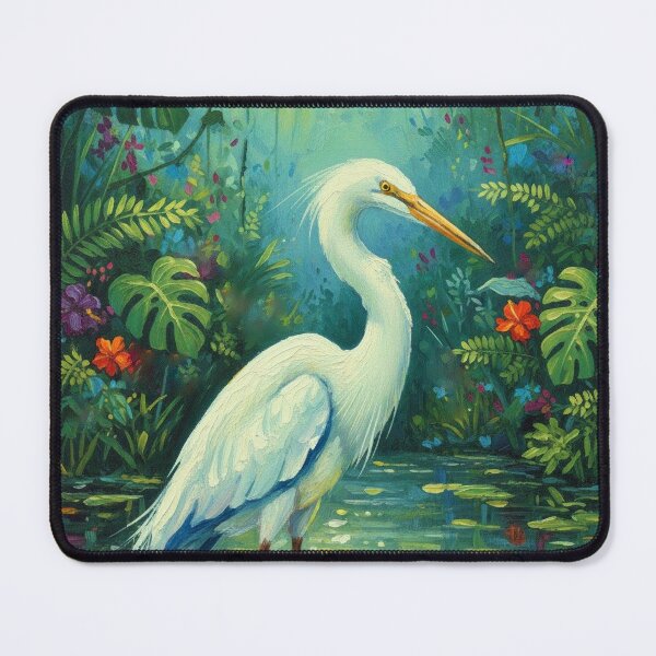 Item preview, White Egret designed and sold by Steven Flotow Fine Art.