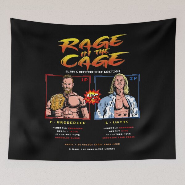 Artikelvorschau, SLAMM! Pro Wrestling League Mikeyy Broderickk vs Luke Wattss Cagee Match Classic entworfen und verkauft von mrbakchouder.