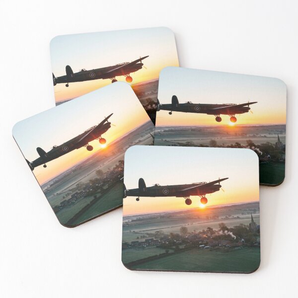 Artikelvorschau, Lancaster-Bomber Dawn Rückkehr entworfen und verkauft von Airpower Art.