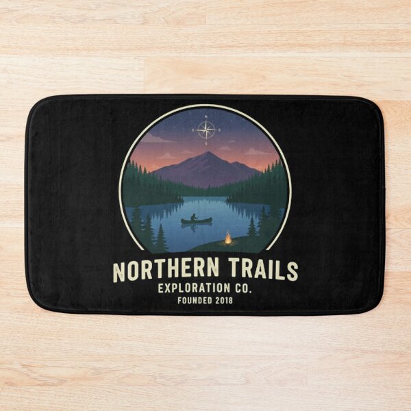 Item preview, Northern Trails – Canoe & Campfire Exploration Badge designed and sold by Dogandesighn.