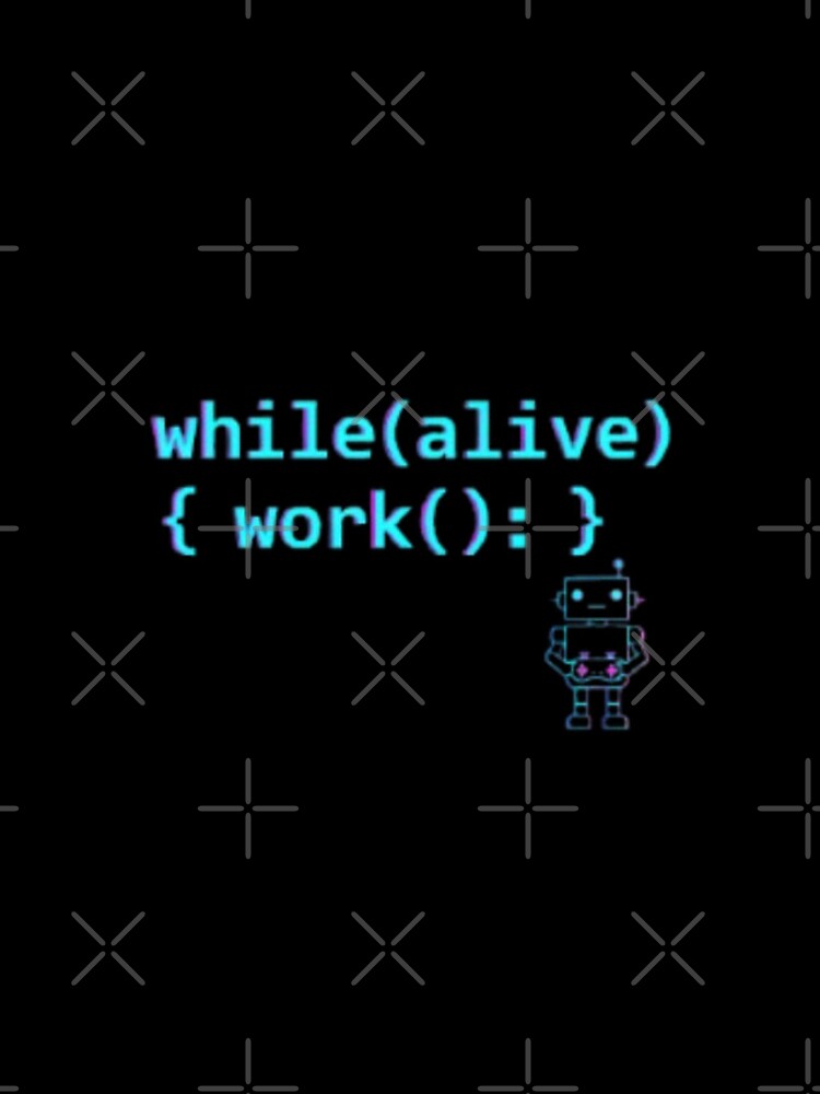 Thumbnail 4 of 4, iPhone Case, while(alive) { work(); } – Programmer Loop designed and sold by trend-forge.