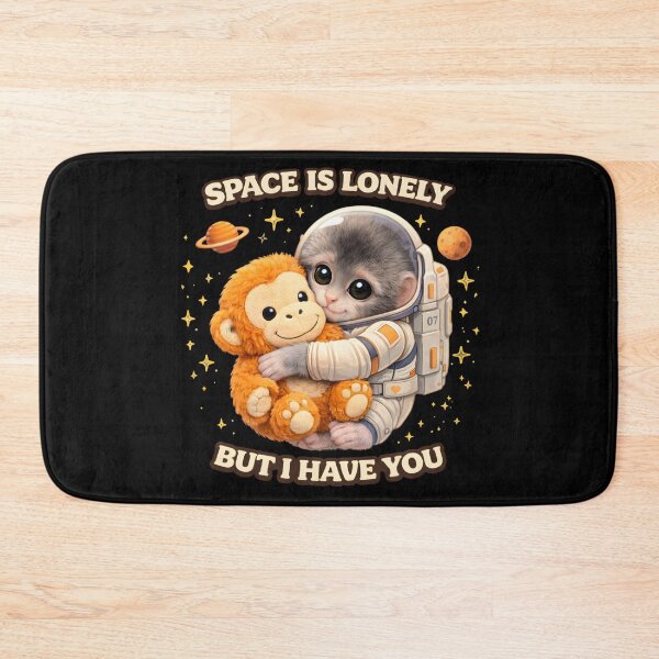Item preview, Space Is Lonely Cute Astronaut Monkey designed and sold by LunaMagicStudio.