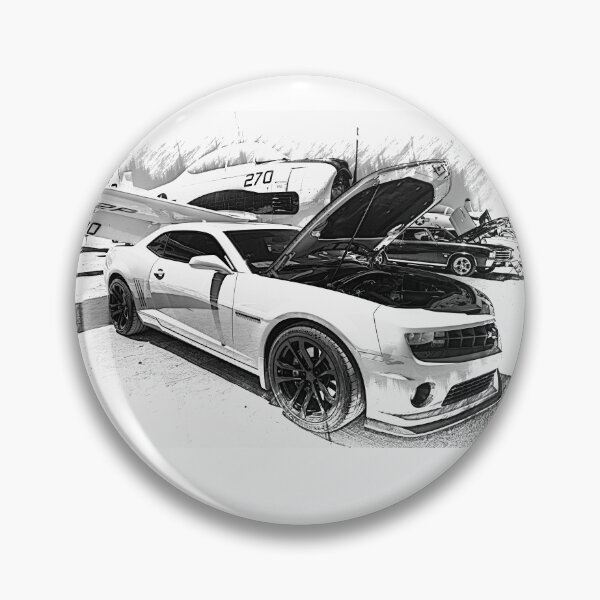 Item preview, Chevy Camaro Muscle Car at Airfield Illustration Style designed and sold by Moriarty's Digital Visions.