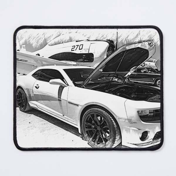 Item preview, Chevy Camaro Muscle Car at Airfield Illustration Style designed and sold by Moriarty's Digital Visions.