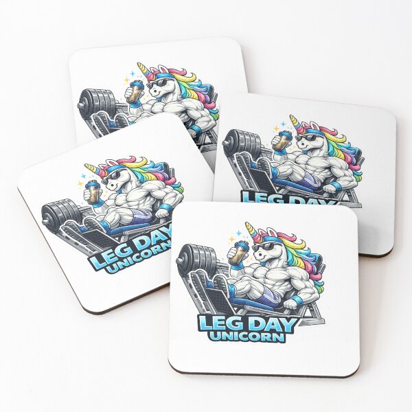 Item preview, Leg Day Unicorn – Funny Gym Unicorn Workout designed and sold by UnglaublichGut.