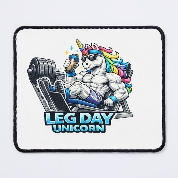 Item preview, Leg Day Unicorn – Funny Gym Unicorn Workout designed and sold by UnglaublichGut.