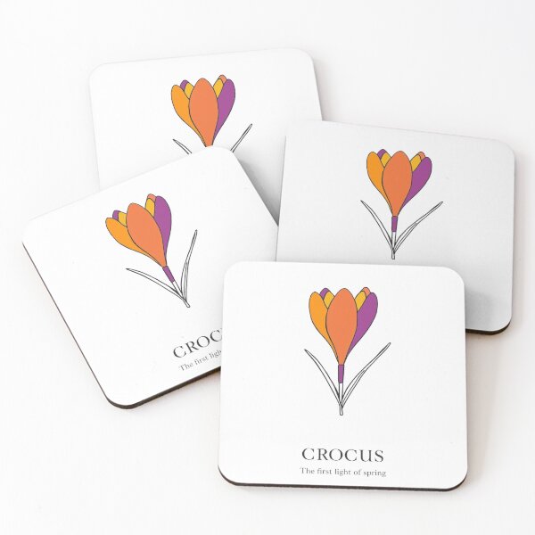 Item preview, Crocus Flower Meaning | First Light of Spring Minimalist designed and sold by YvkafromPoland.