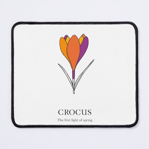 Item preview, Crocus Flower Meaning | First Light of Spring Minimalist designed and sold by YvkafromPoland.