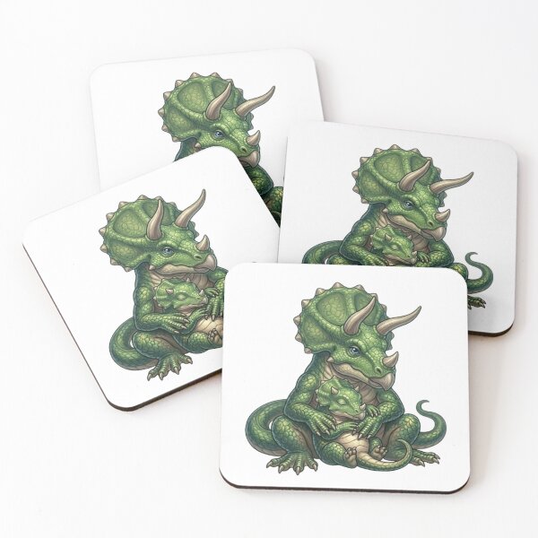 Item preview, Mother and baby Triceratops: Softness and protection designed and sold by CHRIST5000.