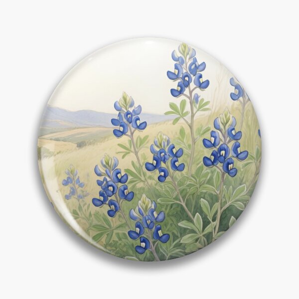 Item preview, Texas Bluebonnet Wildflowers Watercolor | Texas State Flower Botanical Art designed and sold by Debbie Schulte.