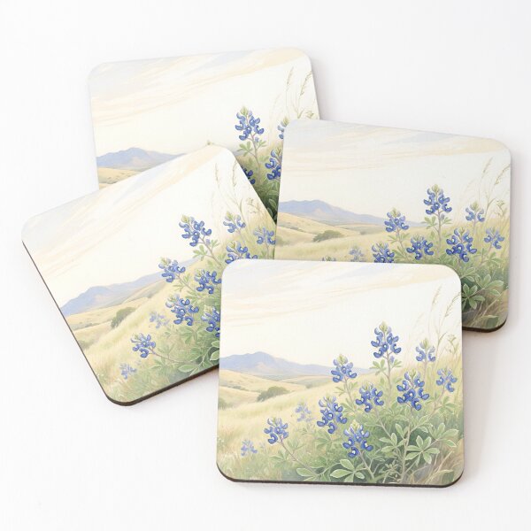 Item preview, Texas Bluebonnet Wildflowers Watercolor | Texas State Flower Botanical Art designed and sold by Debbie Schulte.