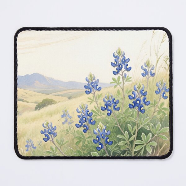 Item preview, Texas Bluebonnet Wildflowers Watercolor | Texas State Flower Botanical Art designed and sold by Debbie Schulte.