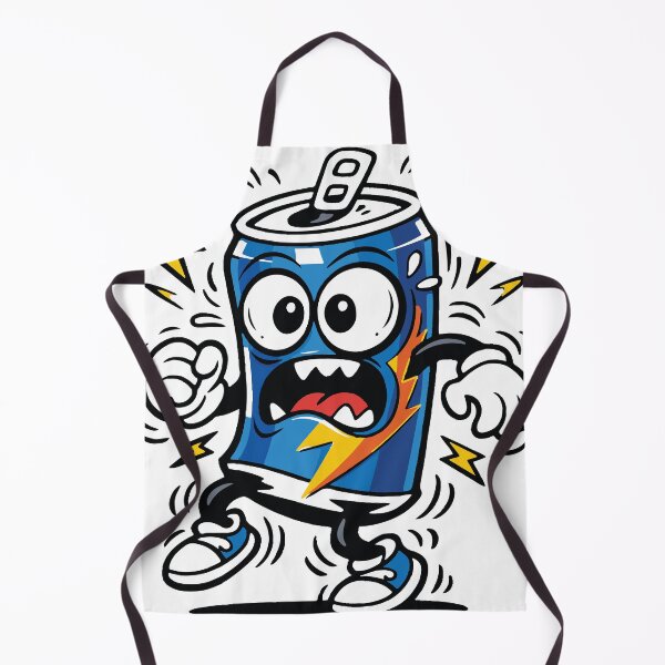 Item preview, An over-caffeinated energy drink can buzzing with chaotic energy. The expressive character humorously represents caffeine overload. designed and sold by Dejbar.