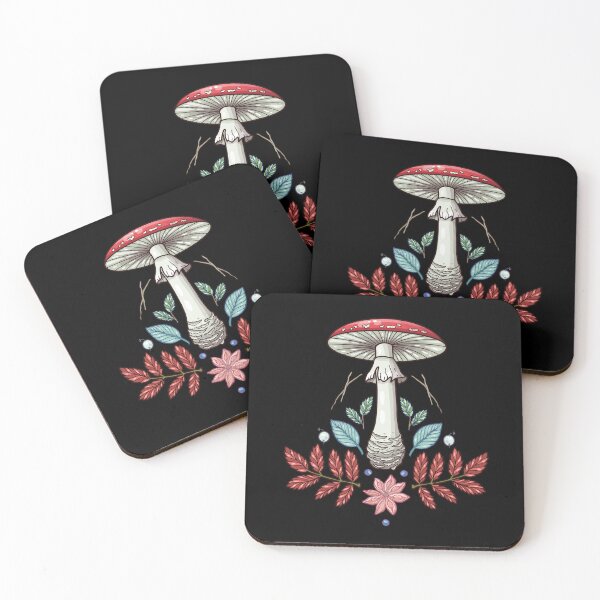 Item preview, Amanita Muscaria Folk Art Illustration designed and sold by smalldrawing.