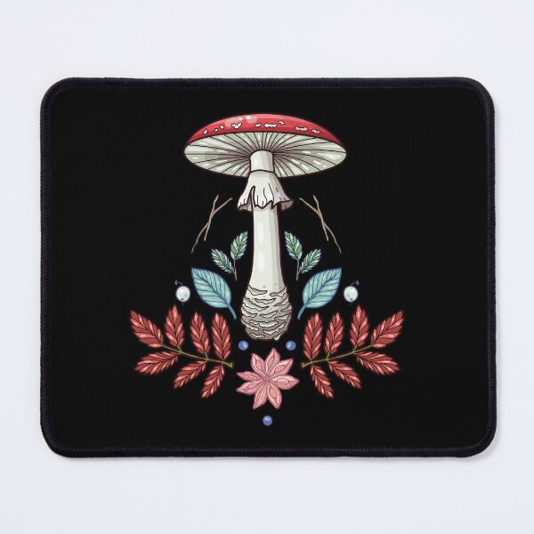 Item preview, Amanita Muscaria Folk Art Illustration designed and sold by smalldrawing.