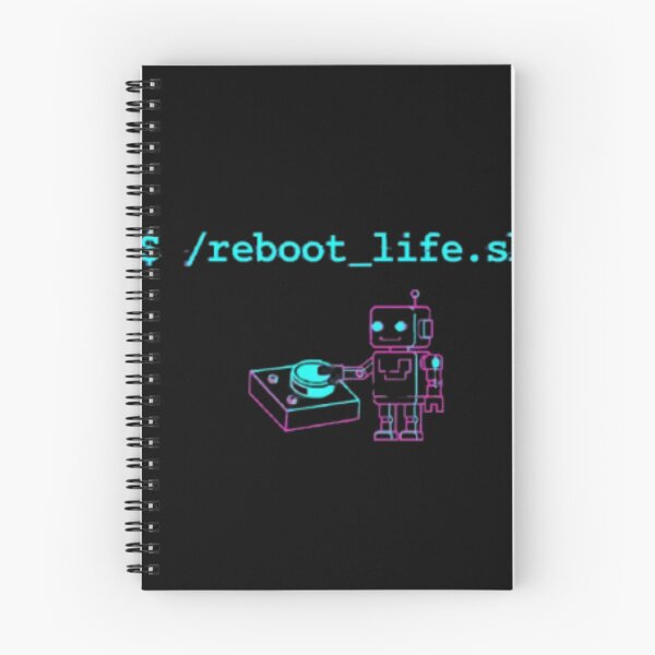 Item preview, ./reboot_life.sh – Funny Programmer Robot designed and sold by trend-forge.