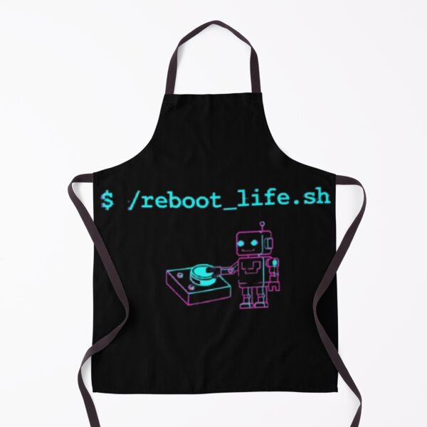 Item preview, ./reboot_life.sh – Funny Programmer Robot designed and sold by trend-forge.