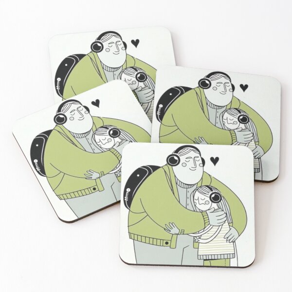 Item preview, “LO‑FI LOVE LOOP: Two‑Player Heartbeat in Permanent Hug Mode” designed and sold by Print Fiction.