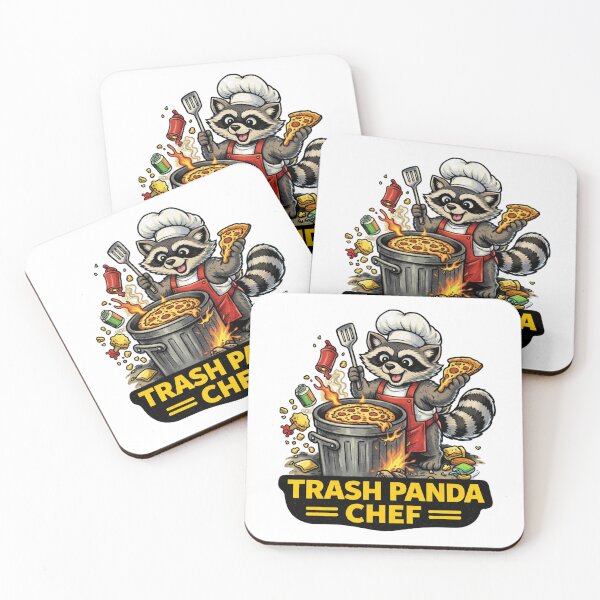 Item preview, Trash Panda Chef Shirt Funny Raccoon Pizza Cooking Meme designed and sold by ZEBBEDE - Minimal Streetwear .